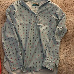 Light Blue Patterned Shirt